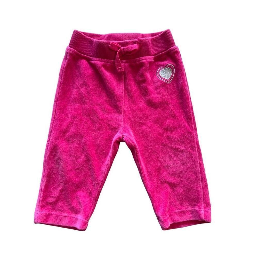 Baby girl juicy couture pink velour pants 3-6M